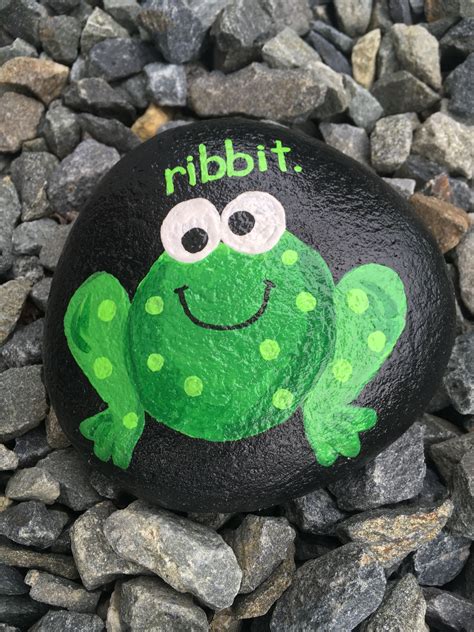 rock paint frog|painting cute frogs on rocks.